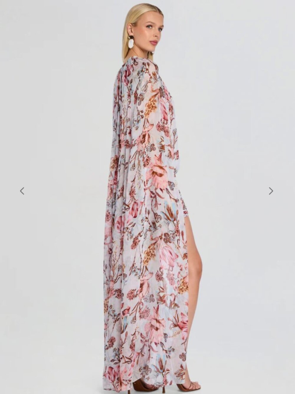 Hemant & Nandita Ezra Ruched Cape Mini Dress - Picture 5 of 10
